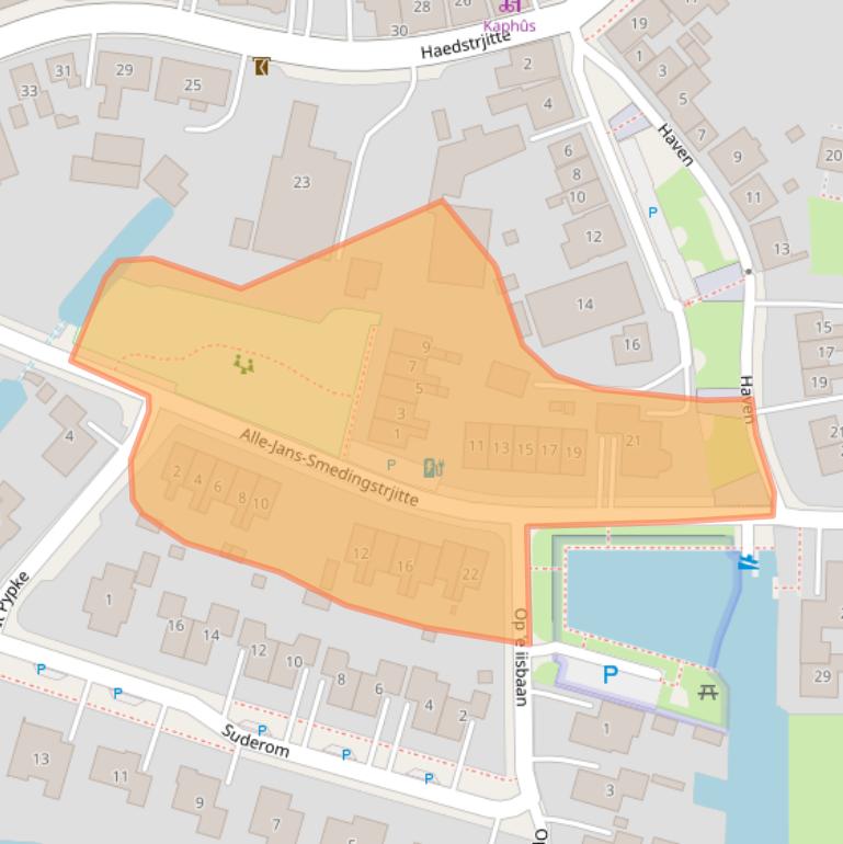 Kaart van postcodegebied 9008SE.