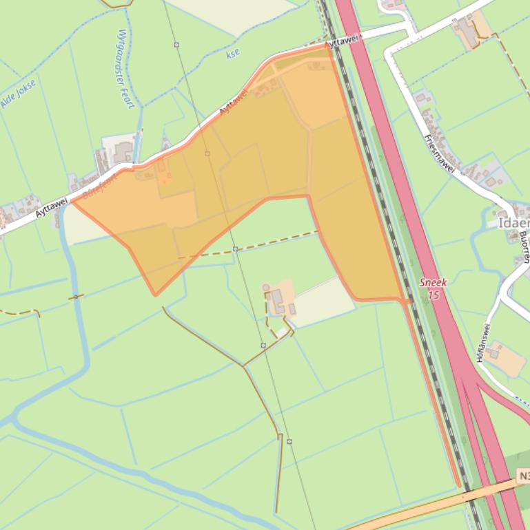 Kaart van postcodegebied 9008SL.