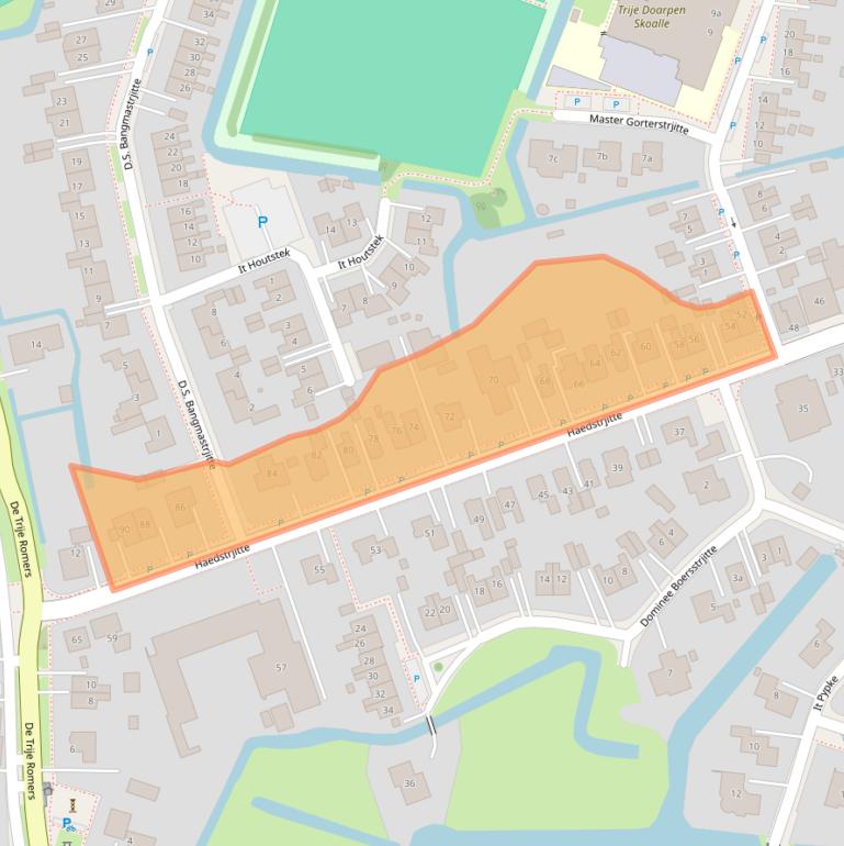Kaart van postcodegebied 9008ST.