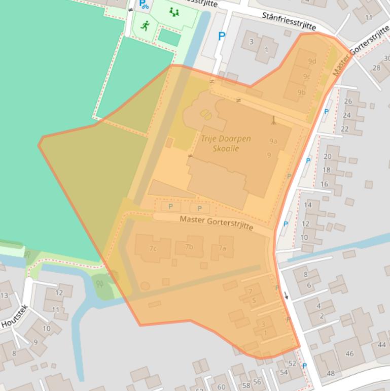 Kaart van postcodegebied 9008TB.