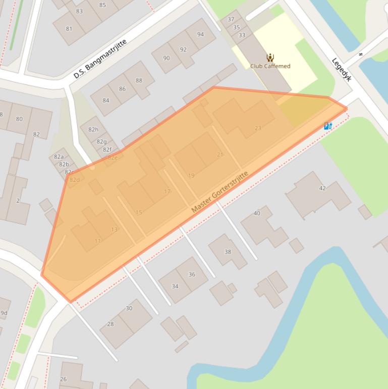 Kaart van postcodegebied 9008TC.
