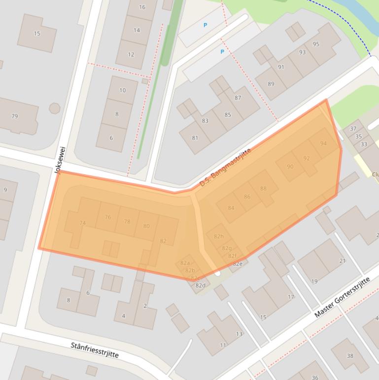 Kaart van postcodegebied 9008TP.