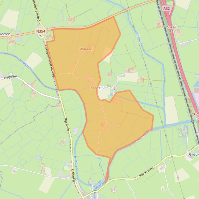 Kaart van postcodegebied 9009XC.