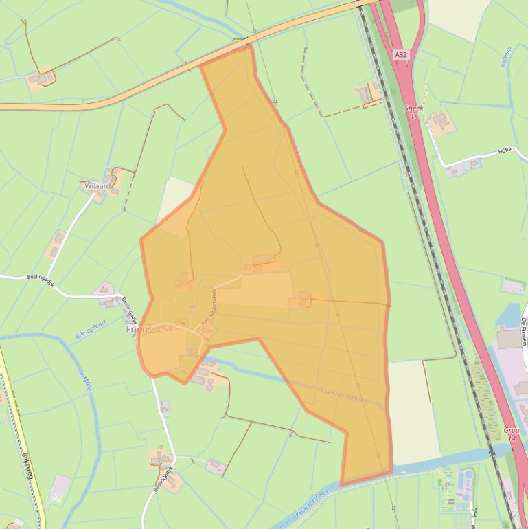 Kaart van postcodegebied 9009XD.