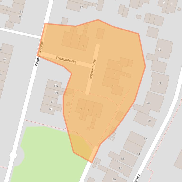 Kaart van postcodegebied 9011TB.