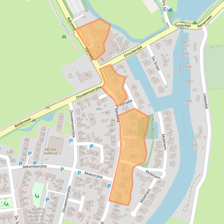 Kaart van postcodegebied 9011VA.