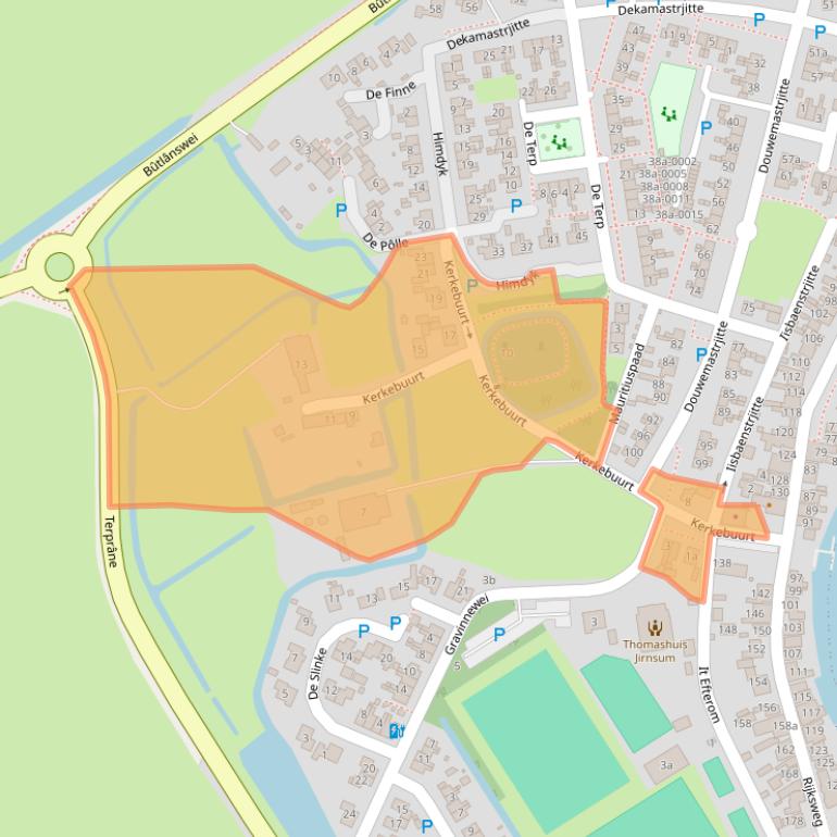 Kaart van postcodegebied 9011VM.