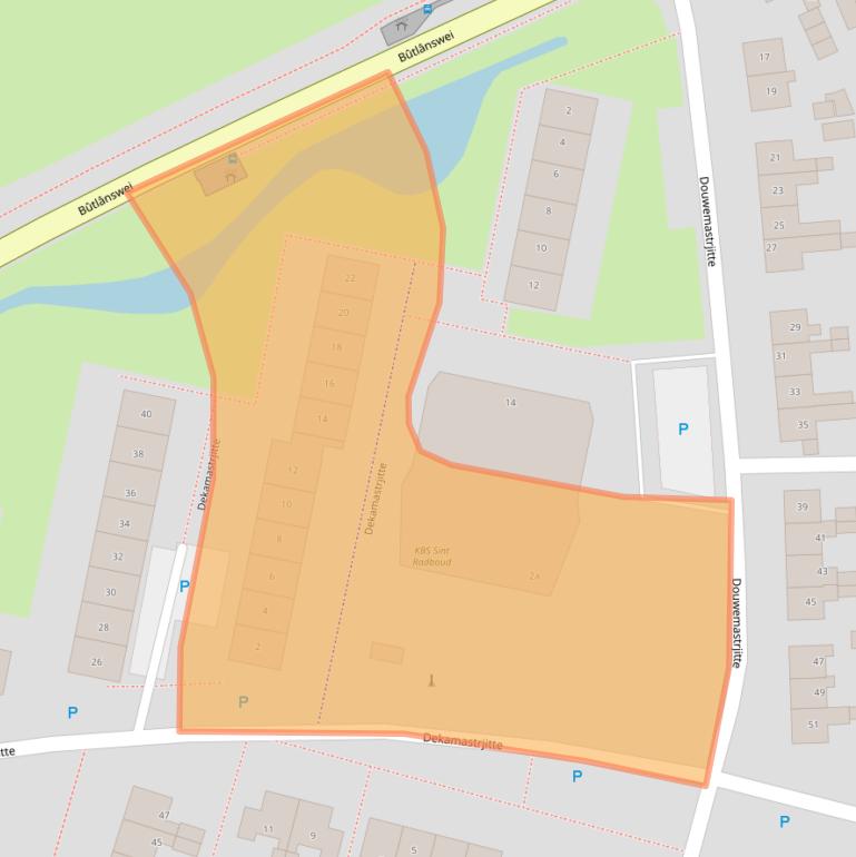 Kaart van postcodegebied 9011WE.