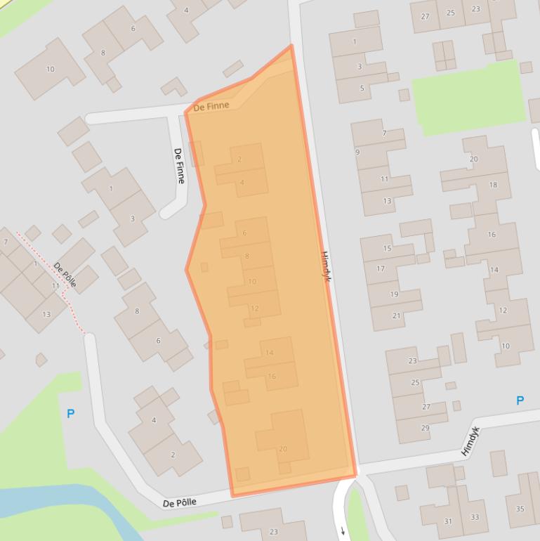 Kaart van postcodegebied 9011WR.