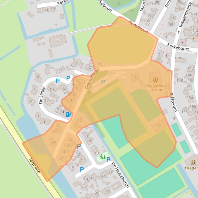 Kaart van postcodegebied 9011XC.