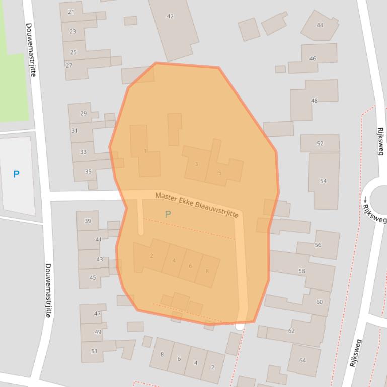 Kaart van postcodegebied 9011XH.