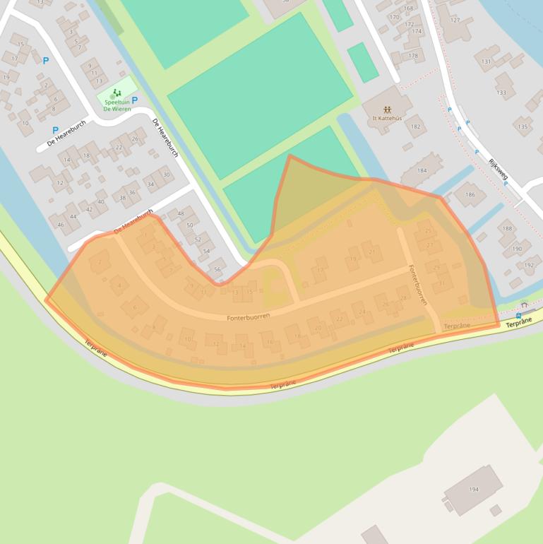 Kaart van postcodegebied 9011XK.