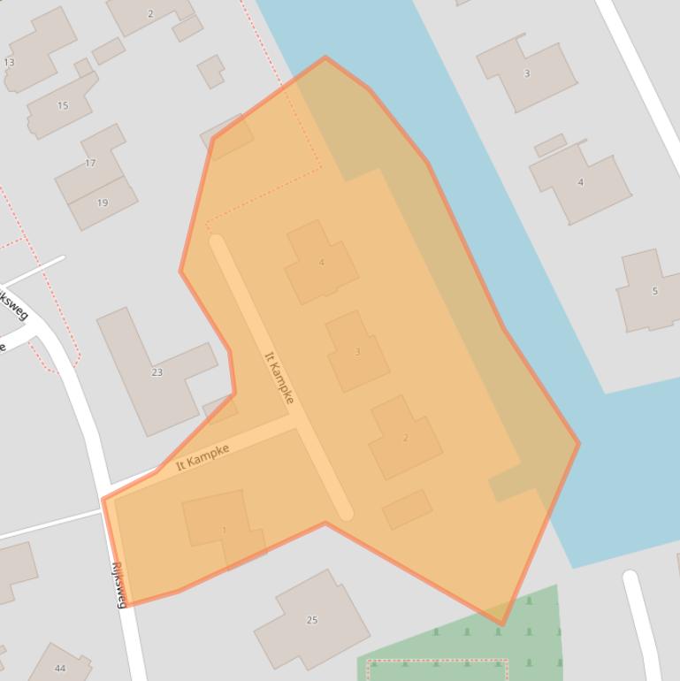 Kaart van postcodegebied 9011XL.