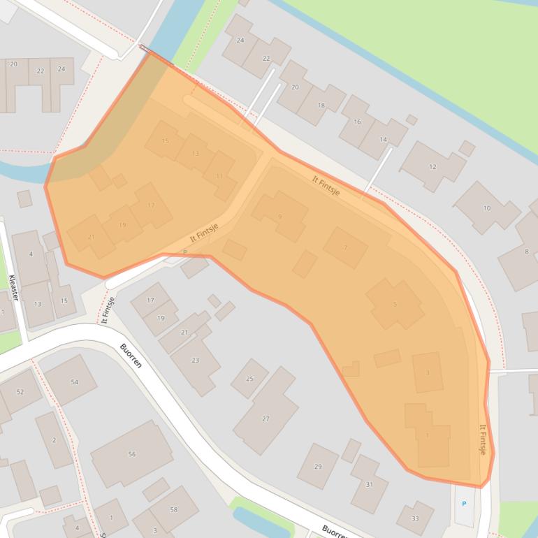 Kaart van postcodegebied 9012CP.