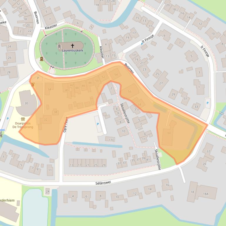 Kaart van postcodegebied 9012DJ.