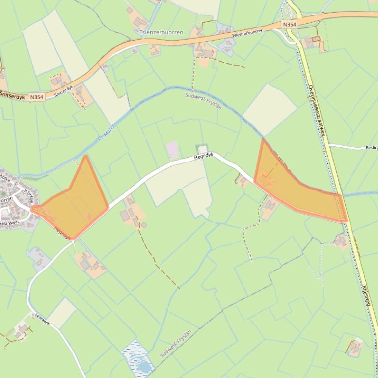 Kaart van postcodegebied 9012DL.