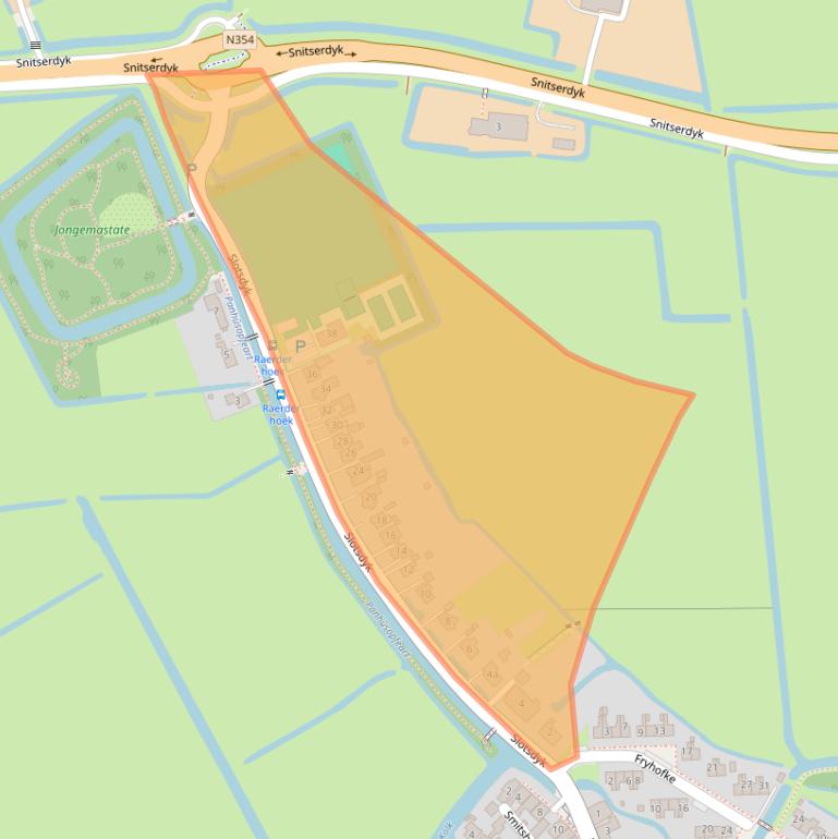 Kaart van postcodegebied 9012DT.