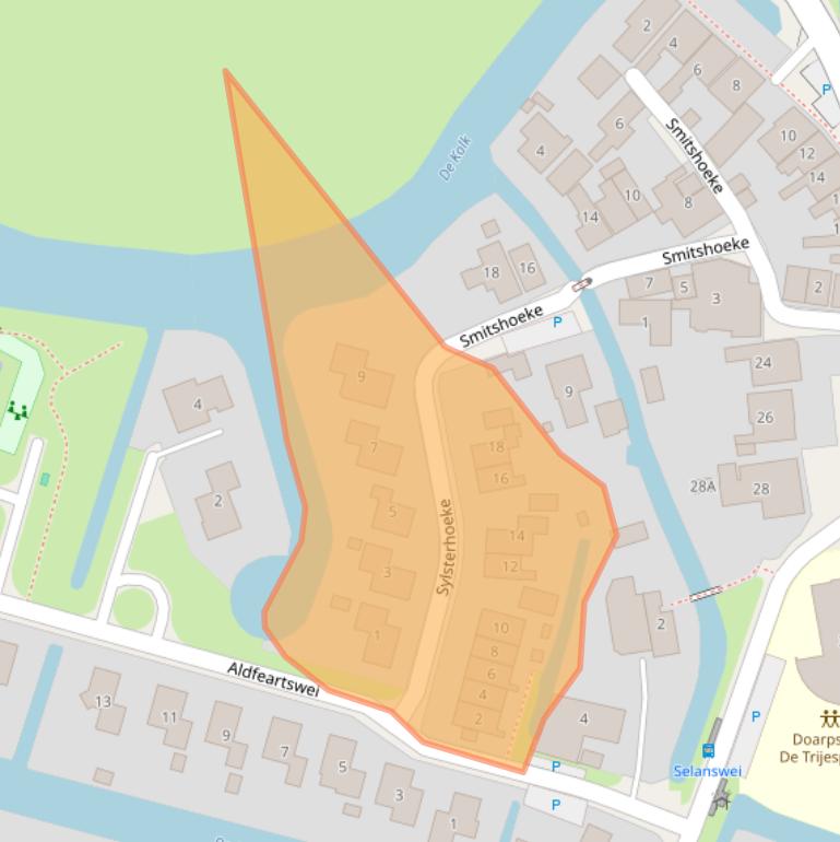 Kaart van postcodegebied 9012DW.