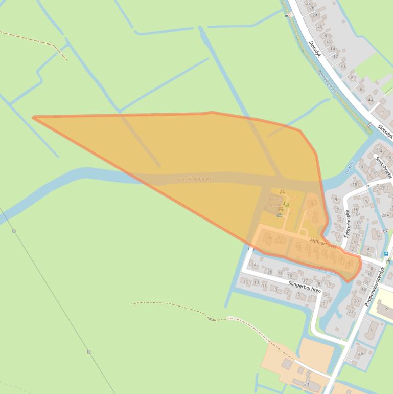 Kaart van postcodegebied 9012DX.