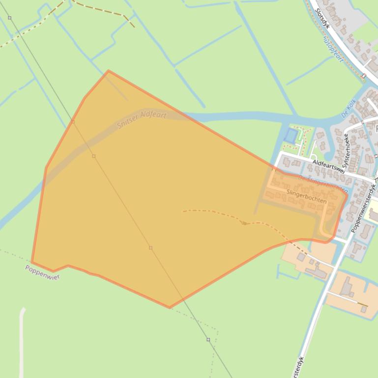 Kaart van postcodegebied 9012DZ.