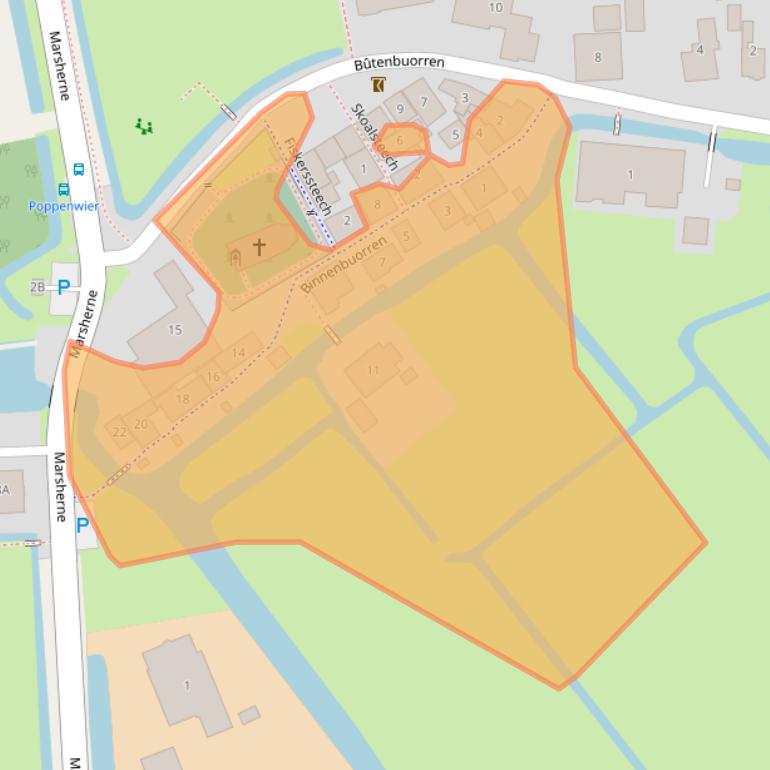 Kaart van postcodegebied 9013CB.