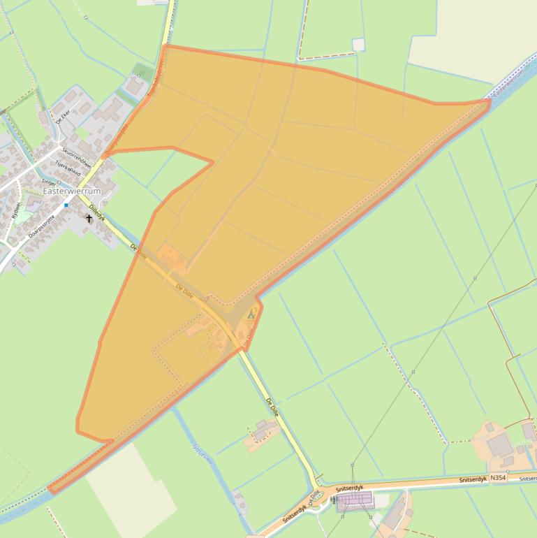 Kaart van postcodegebied 9021BH.