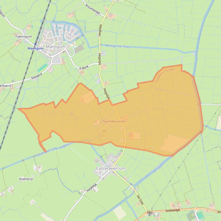 Kaart van postcodegebied 9021CH.