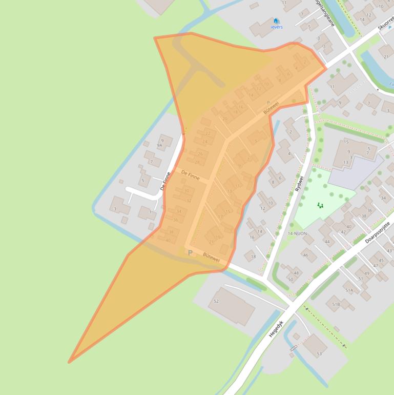 Kaart van postcodegebied 9021CS.