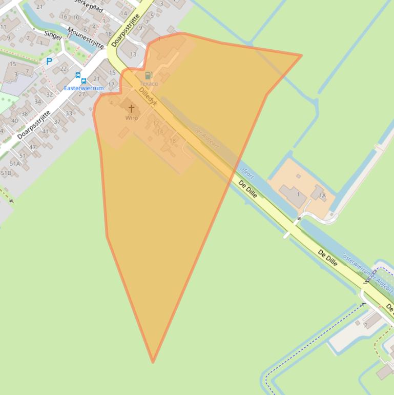 Kaart van postcodegebied 9021CV.