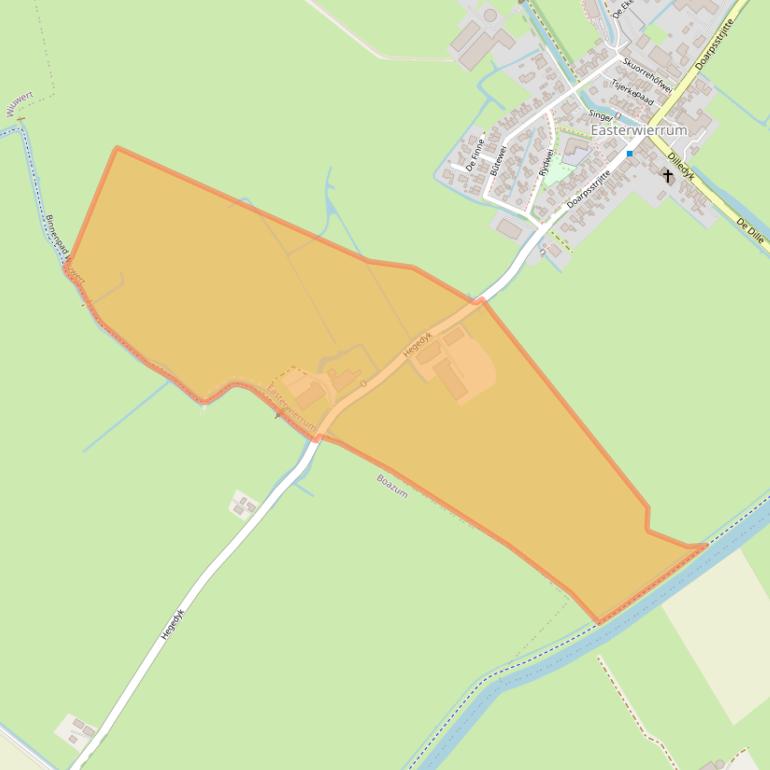 Kaart van postcodegebied 9021CW.