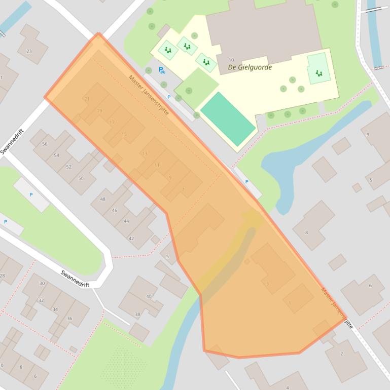 Kaart van postcodegebied 9022AL.