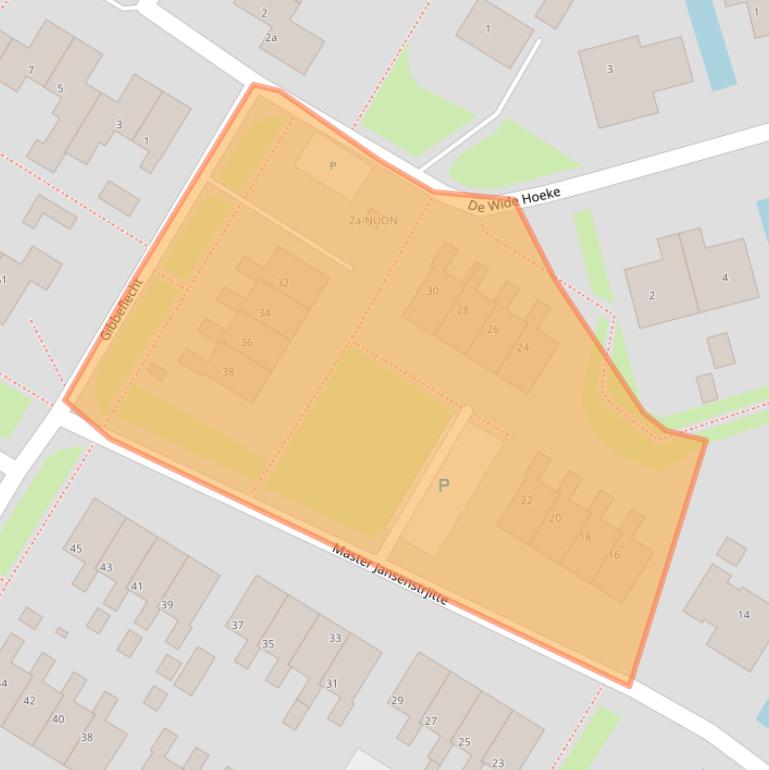 Kaart van postcodegebied 9022AP.