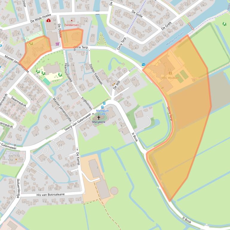 Kaart van postcodegebied 9022BD.