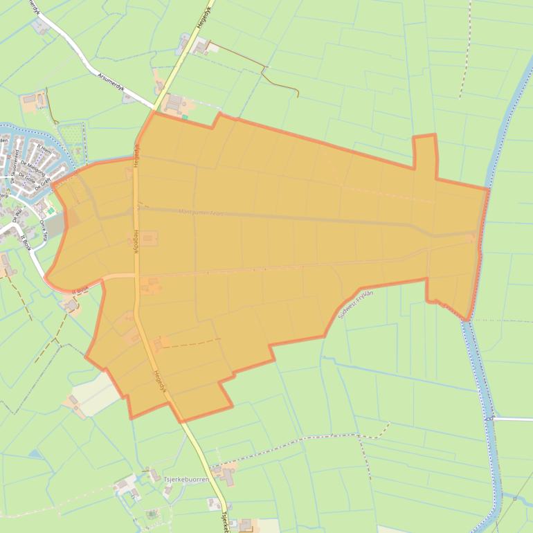 Kaart van postcodegebied 9022BW.