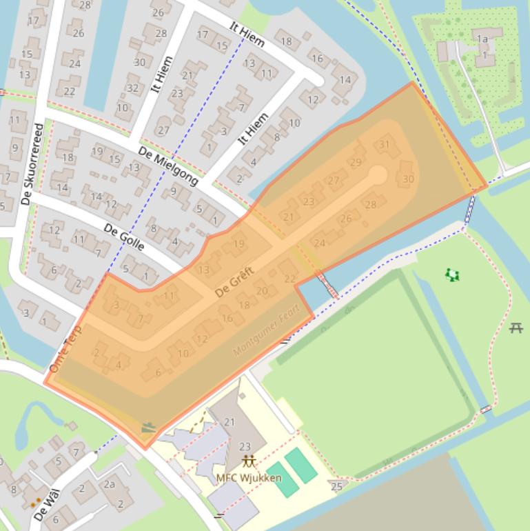 Kaart van postcodegebied 9022CB.