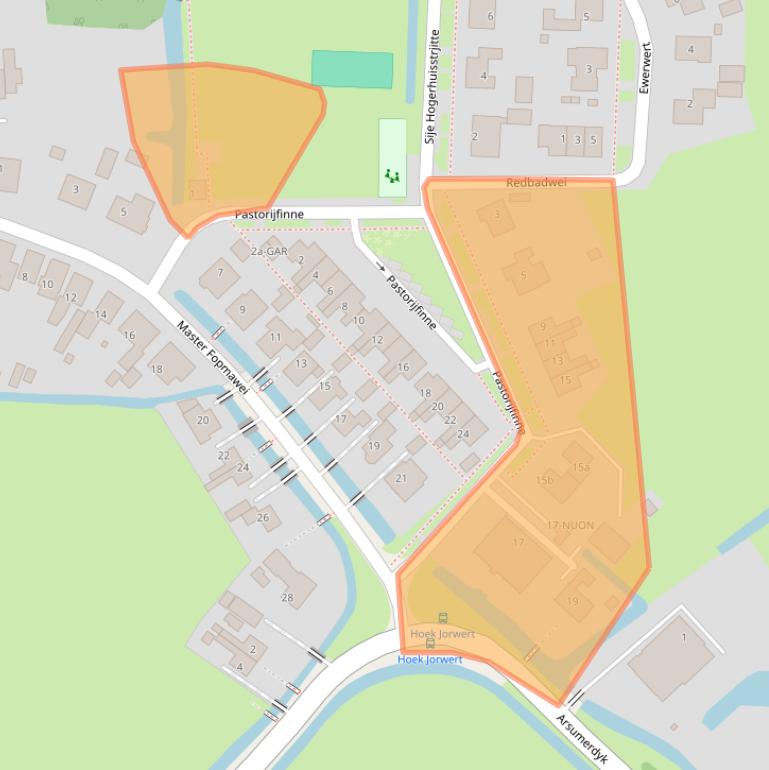 Kaart van postcodegebied 9023AK.