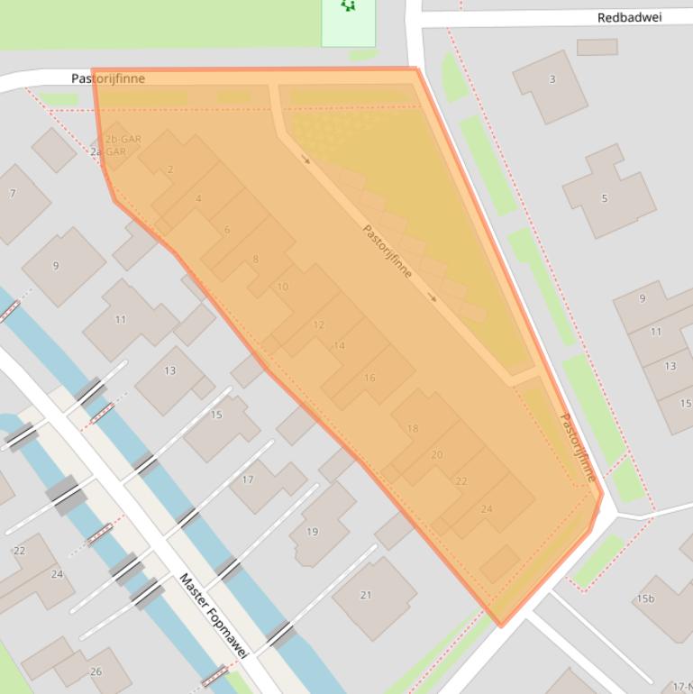 Kaart van postcodegebied 9023AL.