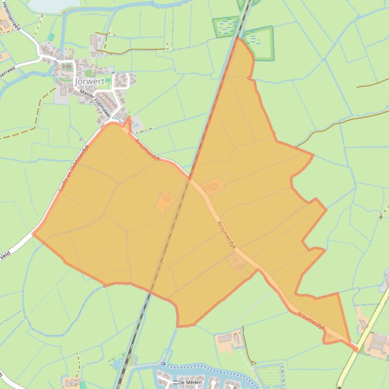 Kaart van postcodegebied 9023AN.