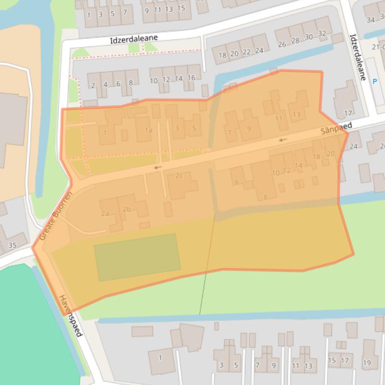 Kaart van postcodegebied 9024EC.