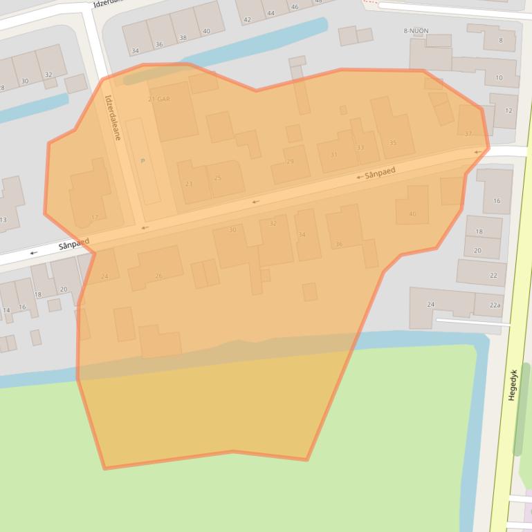 Kaart van postcodegebied 9024ED.