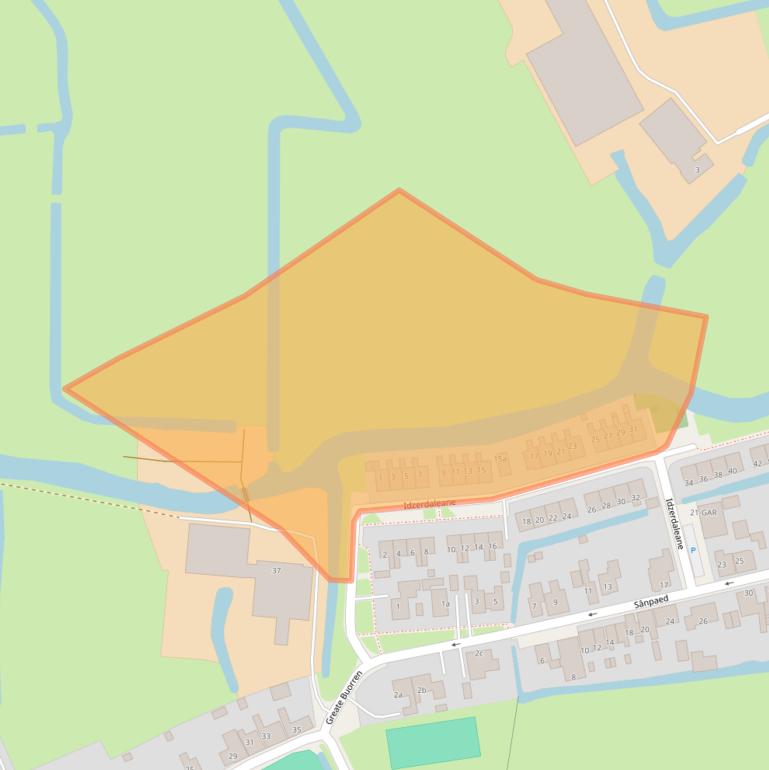 Kaart van postcodegebied 9024EE.