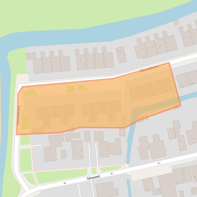 Kaart van postcodegebied 9024EG.