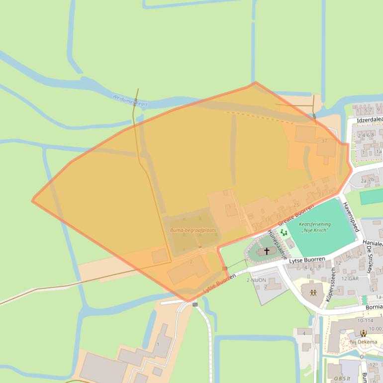 Kaart van postcodegebied 9024EJ.