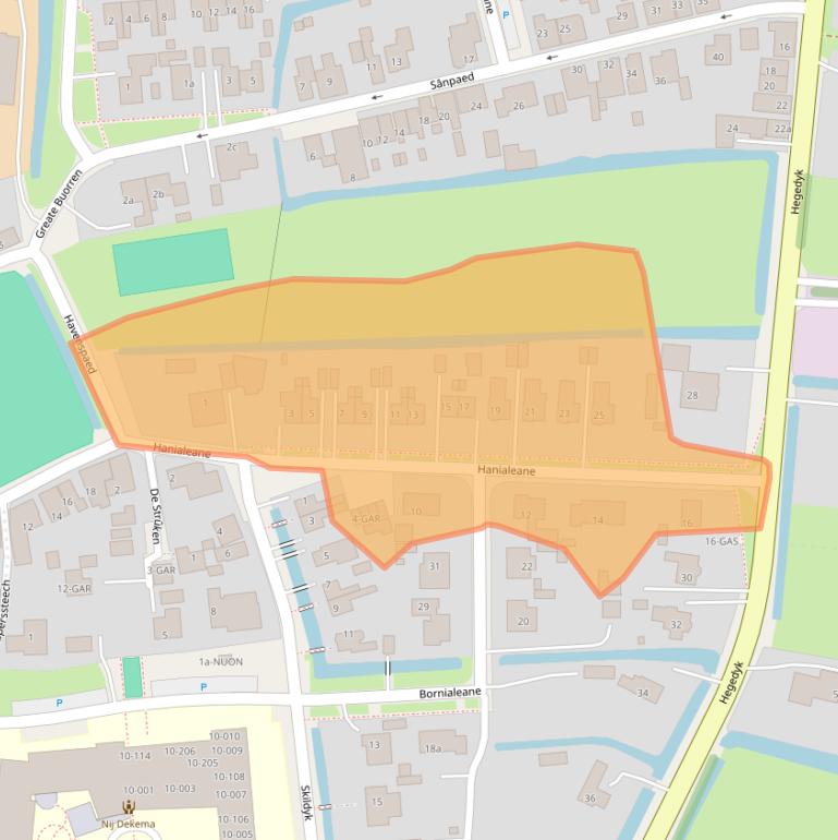Kaart van postcodegebied 9024EP.
