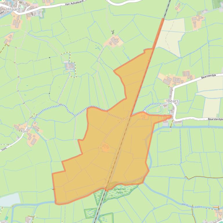 Kaart van postcodegebied 9025BM.