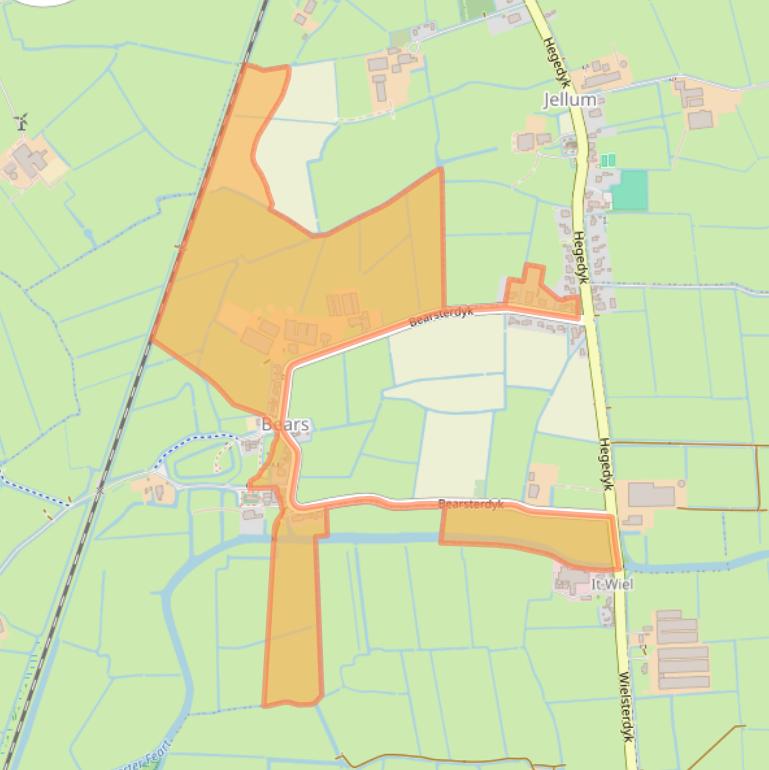 Kaart van postcodegebied 9025BR.