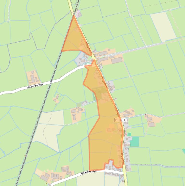 Kaart van postcodegebied 9026BA.
