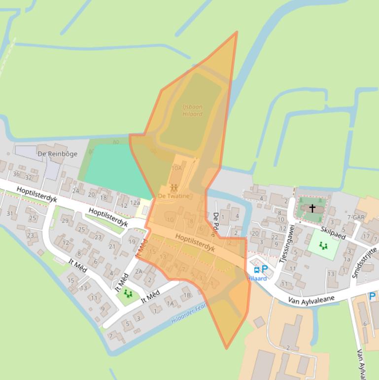 Kaart van postcodegebied 9027BC.