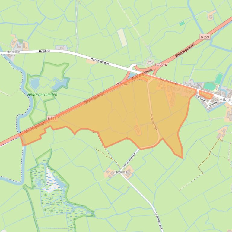 Kaart van postcodegebied 9027BD.