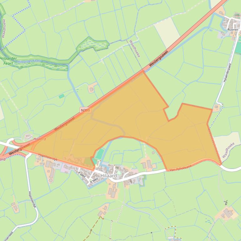 Kaart van postcodegebied 9027BE.